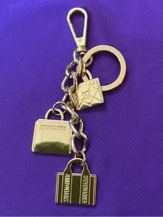 Steve Madden Accessories - Steve Madden Gold Tone Mini Bag Charm Keyring